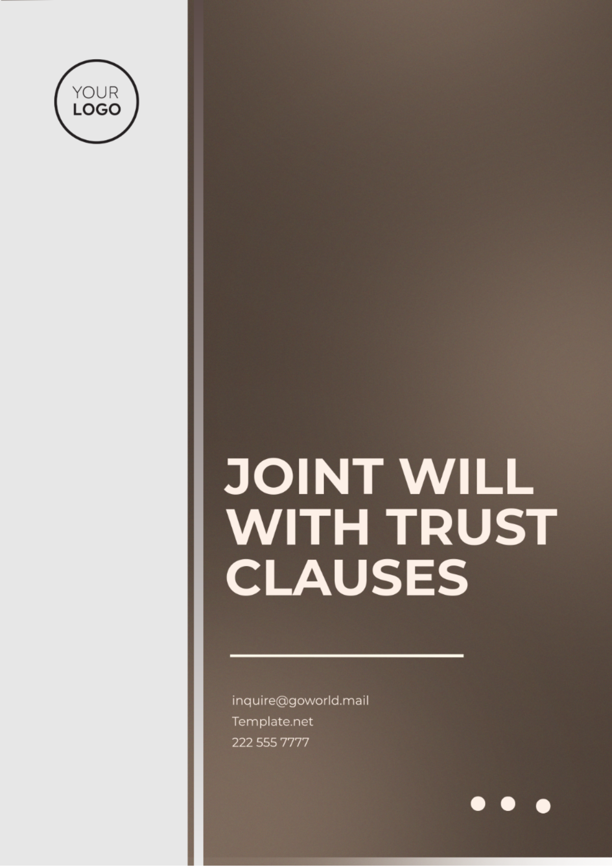 Joint Will with Trust Clauses Template - Edit Online & Download