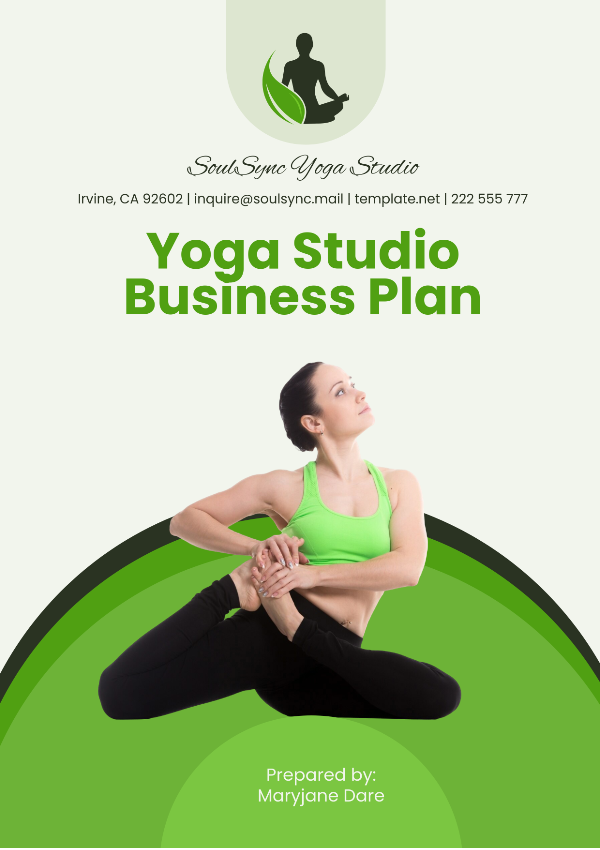 Yoga Studio Business Plan Template