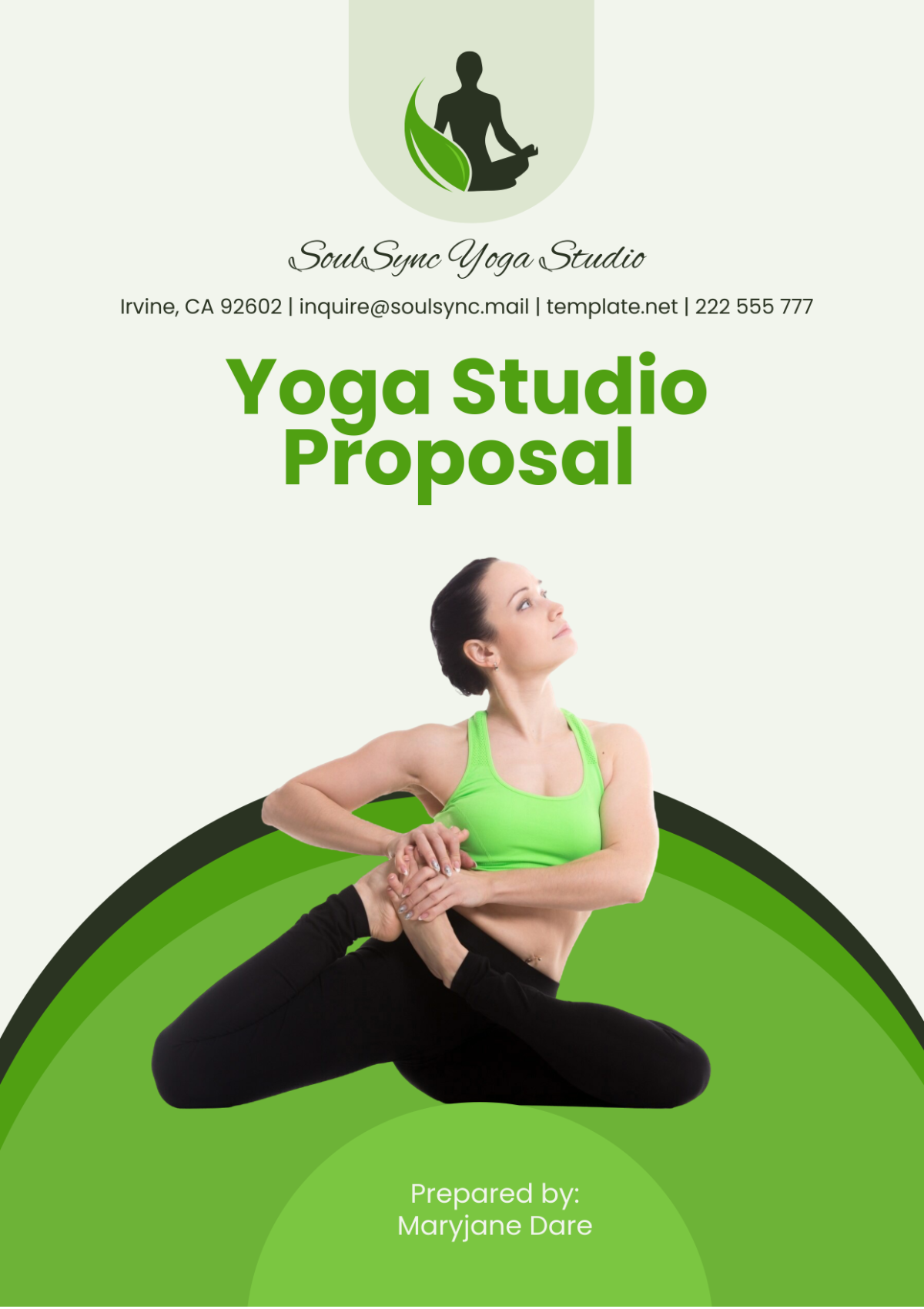 Yoga Studio Proposal Template