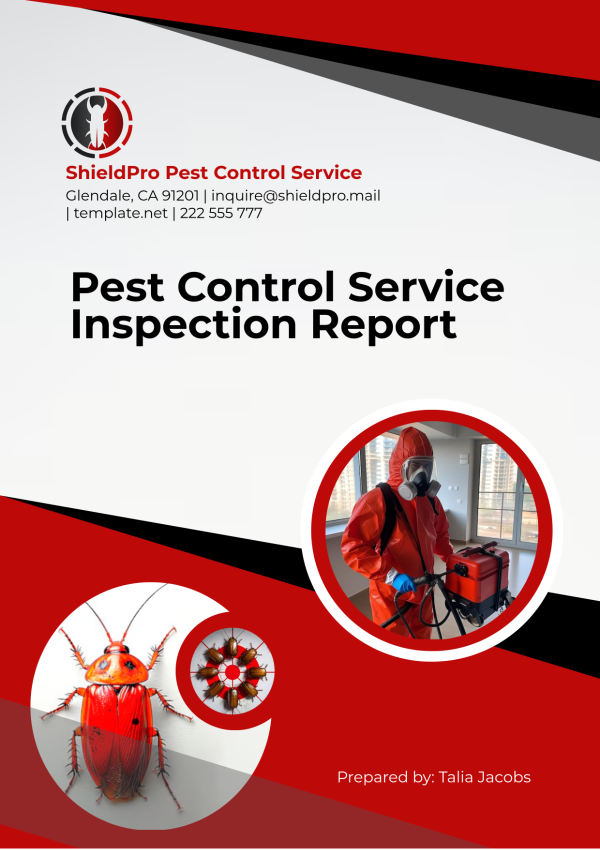 Pest Control Service Inspection Report Template