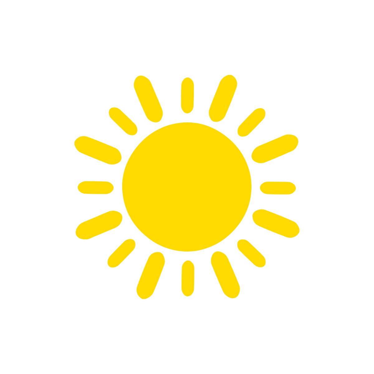 Yellow Sun Clipart