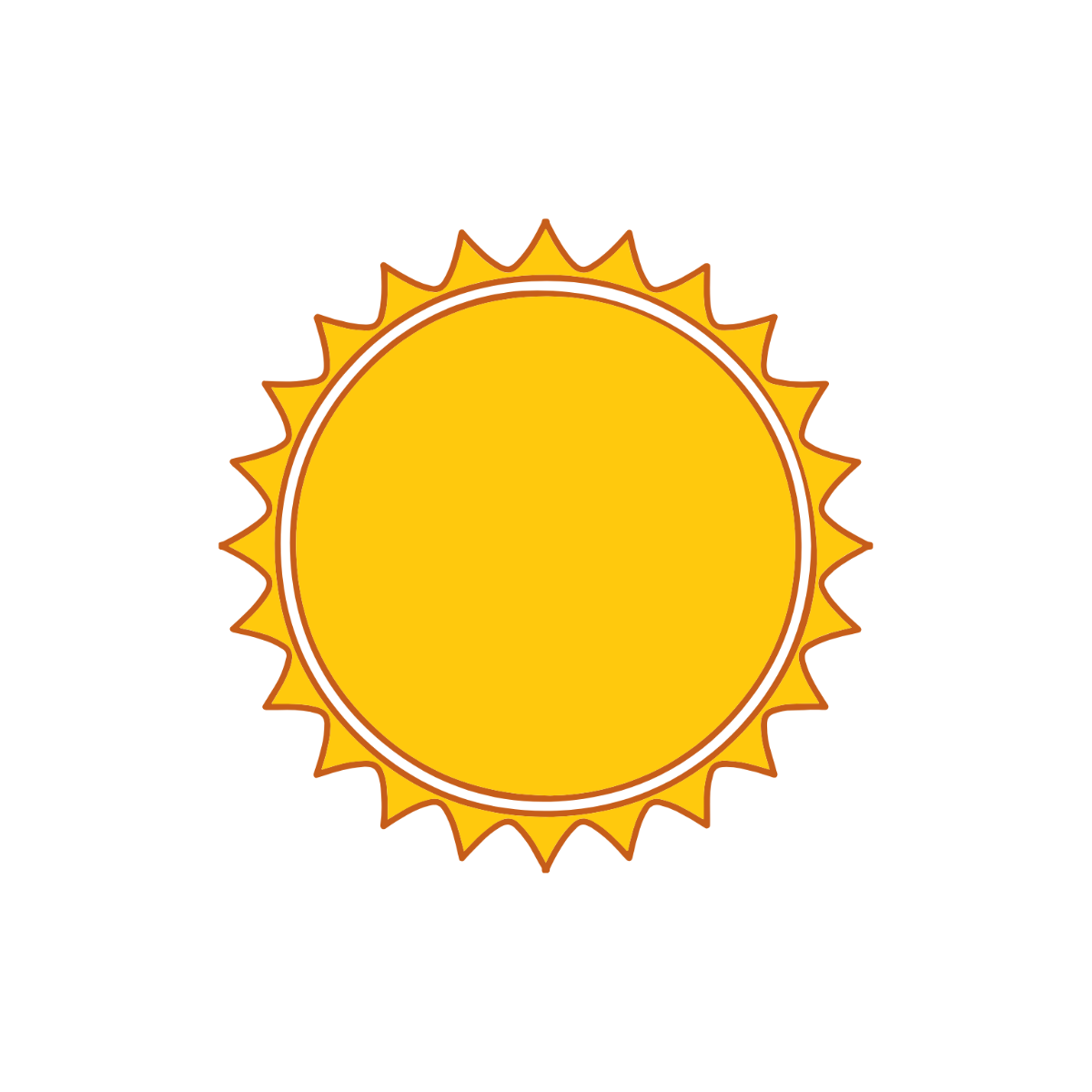 Outline Sun Clipart