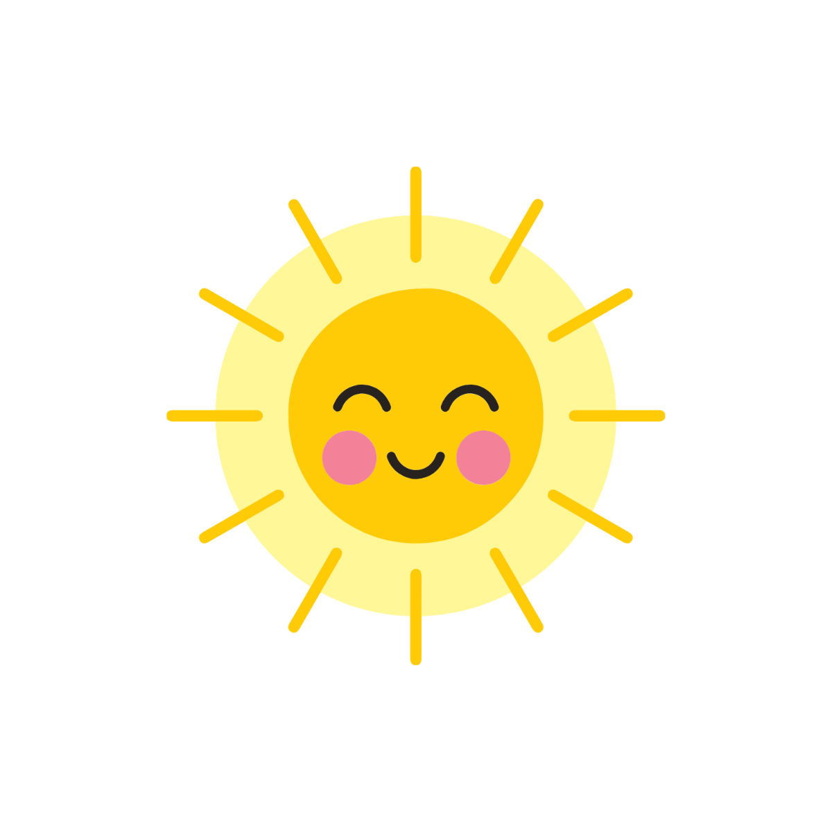 Smiling Sun Clipart