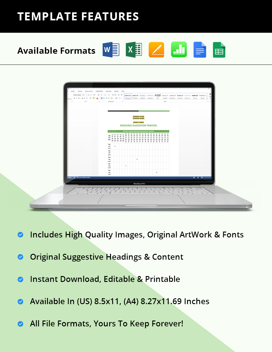 Free Project Resource Allocation Tracker Template - Download in Word ...