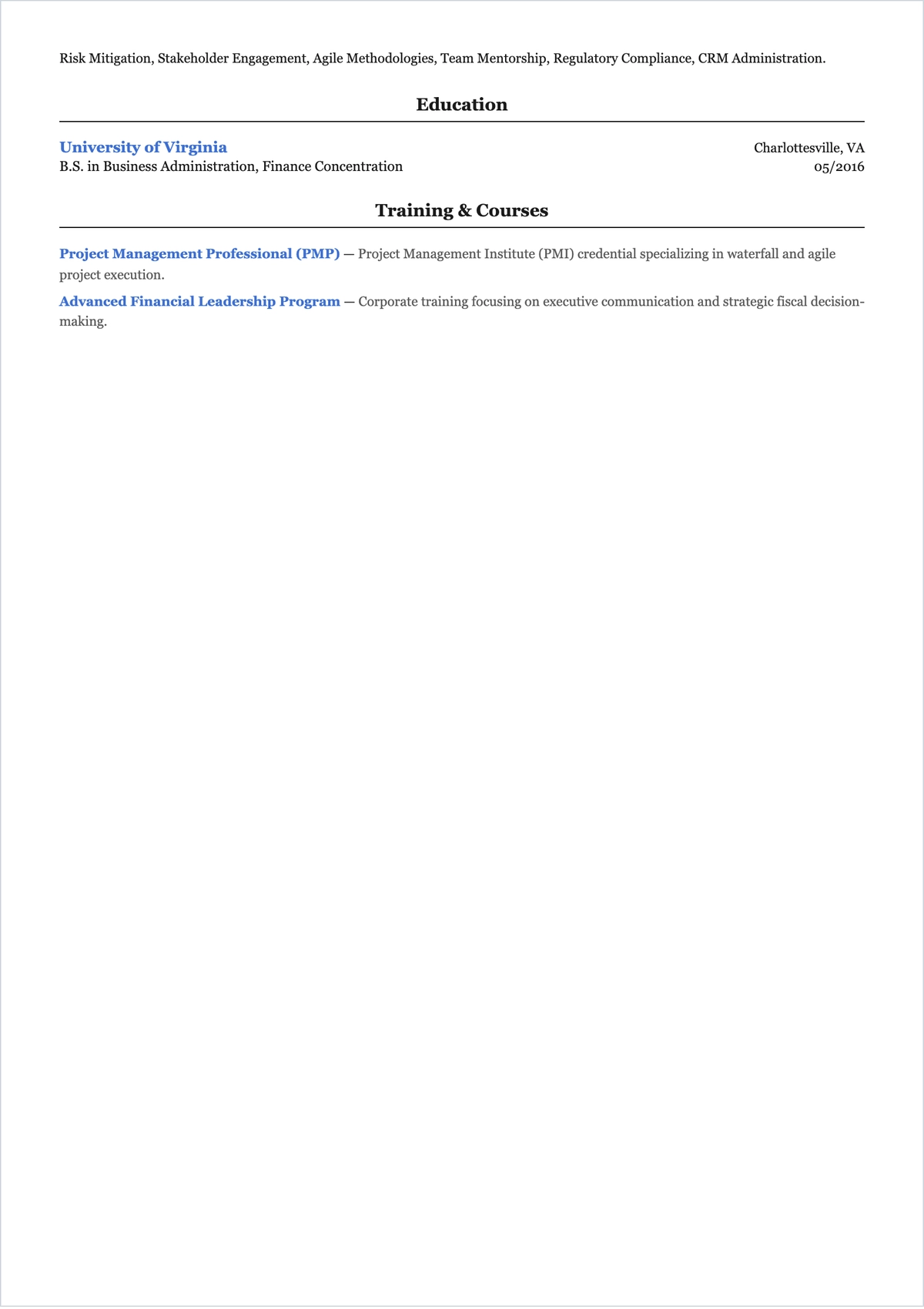 Free Corporate Team Leader ATS CV Template, AI CV Builder