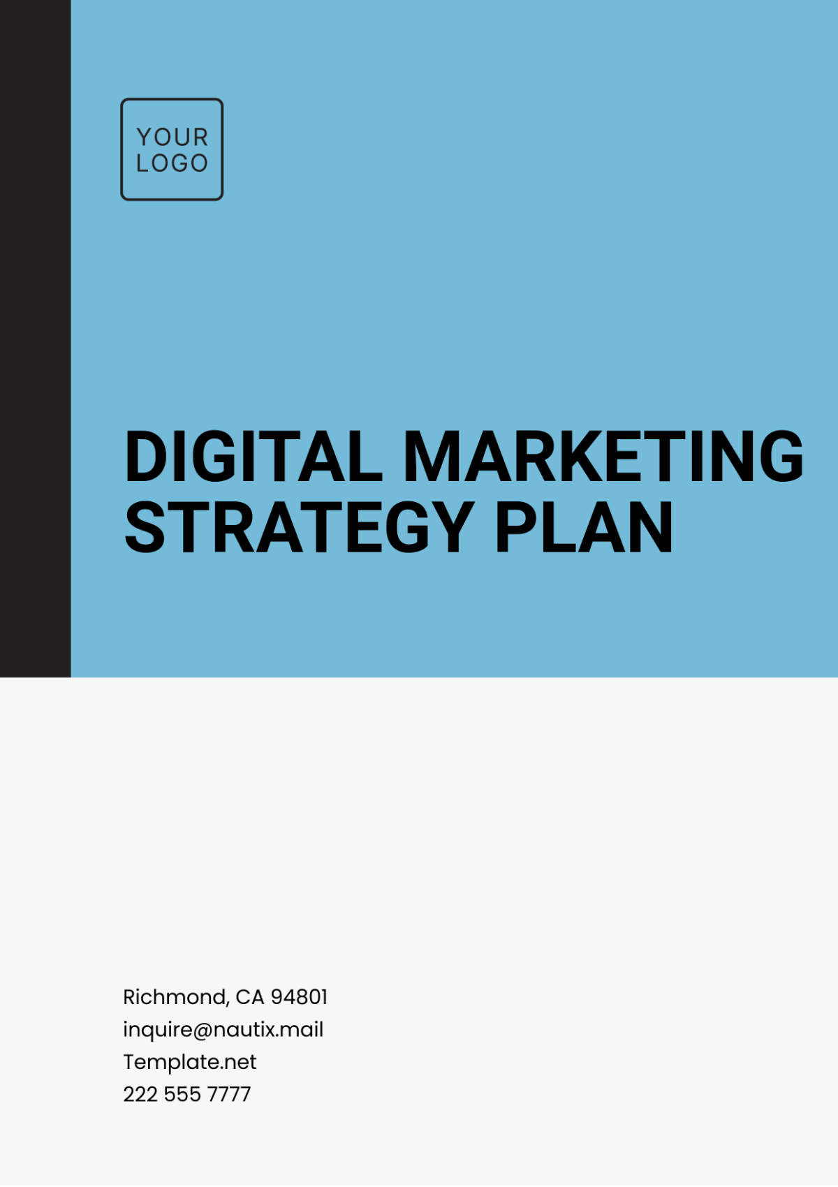 Digital Marketing Strategy Plan Template