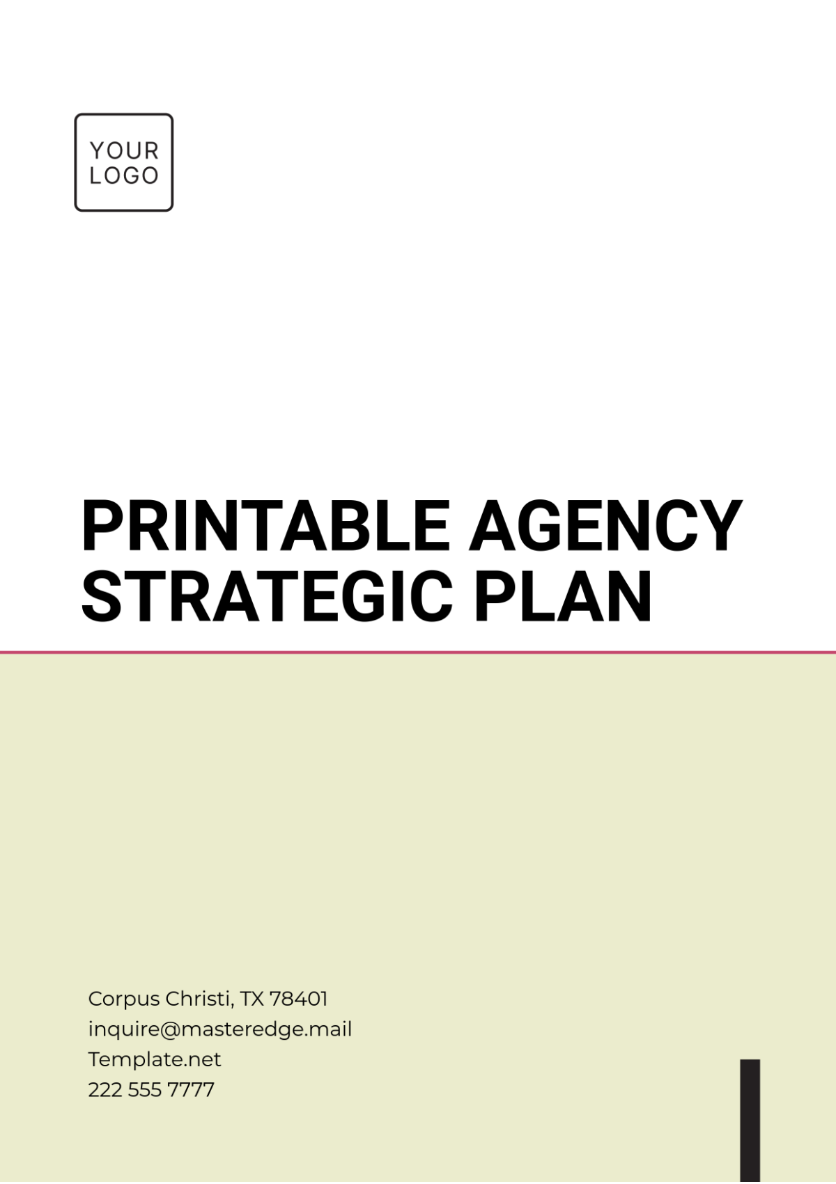 Printable Agency Strategic Plan Template - Edit Online & Download