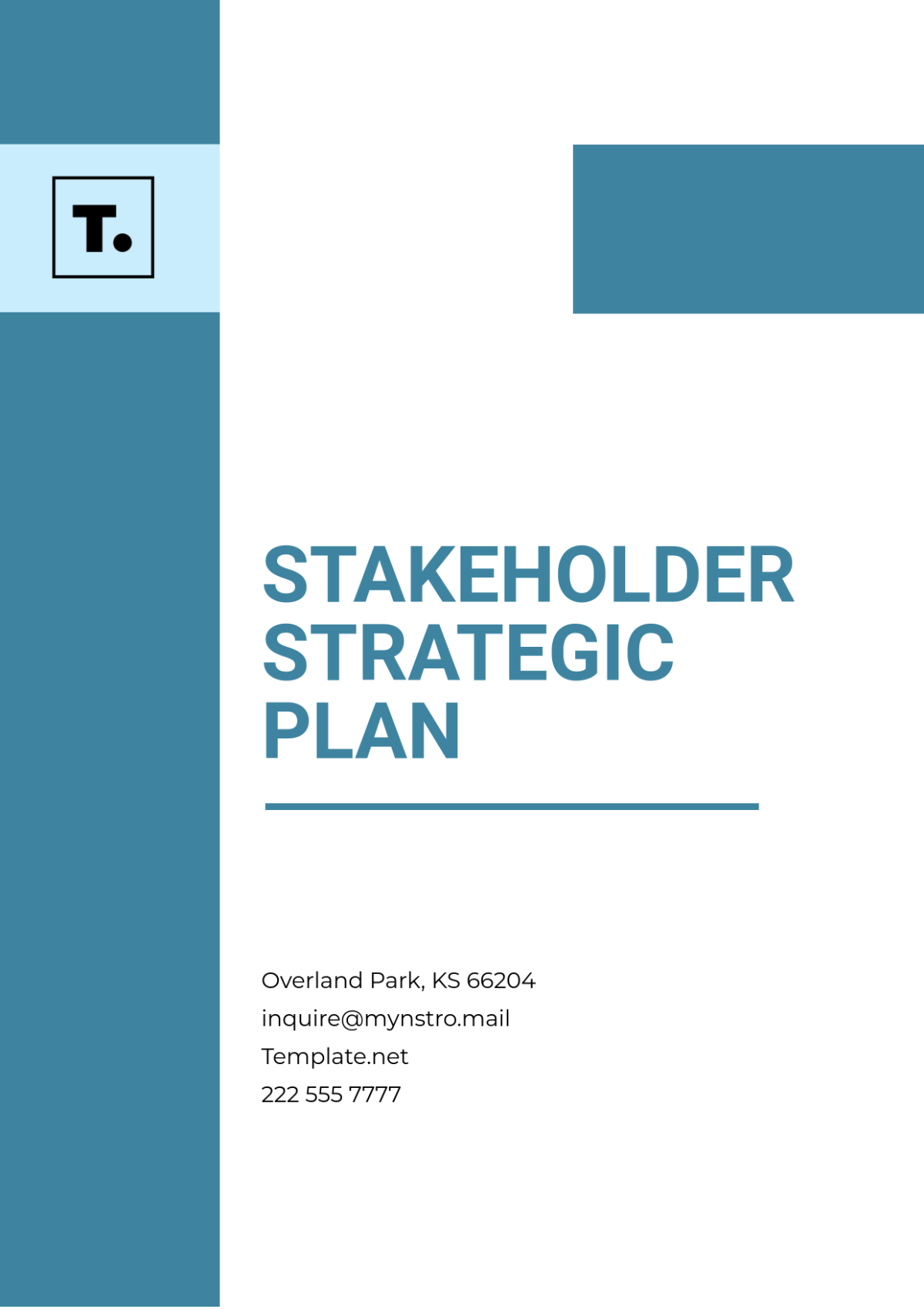 Stakeholder Strategic Plan Template - Edit Online & Download