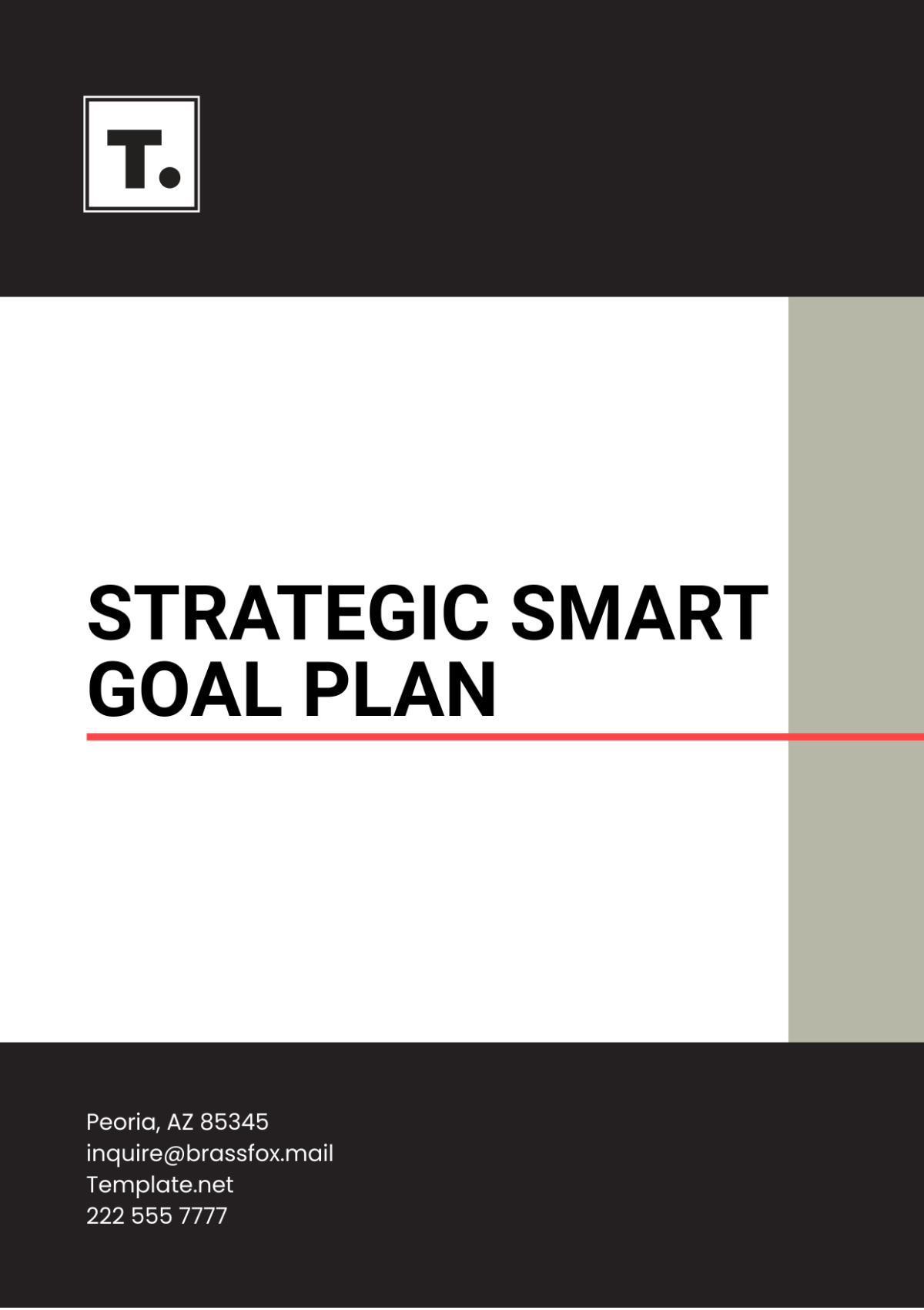 Strategic SMART Goal Plan Template - Edit Online & Download