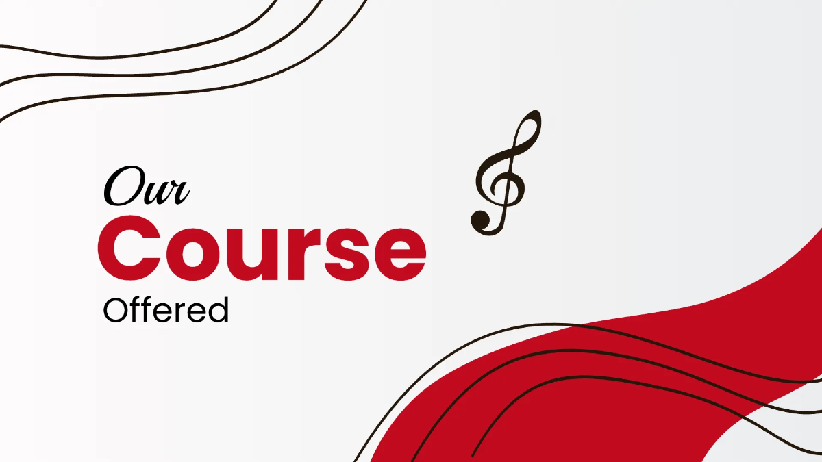 Free Music School Presentation Template to Edit Online