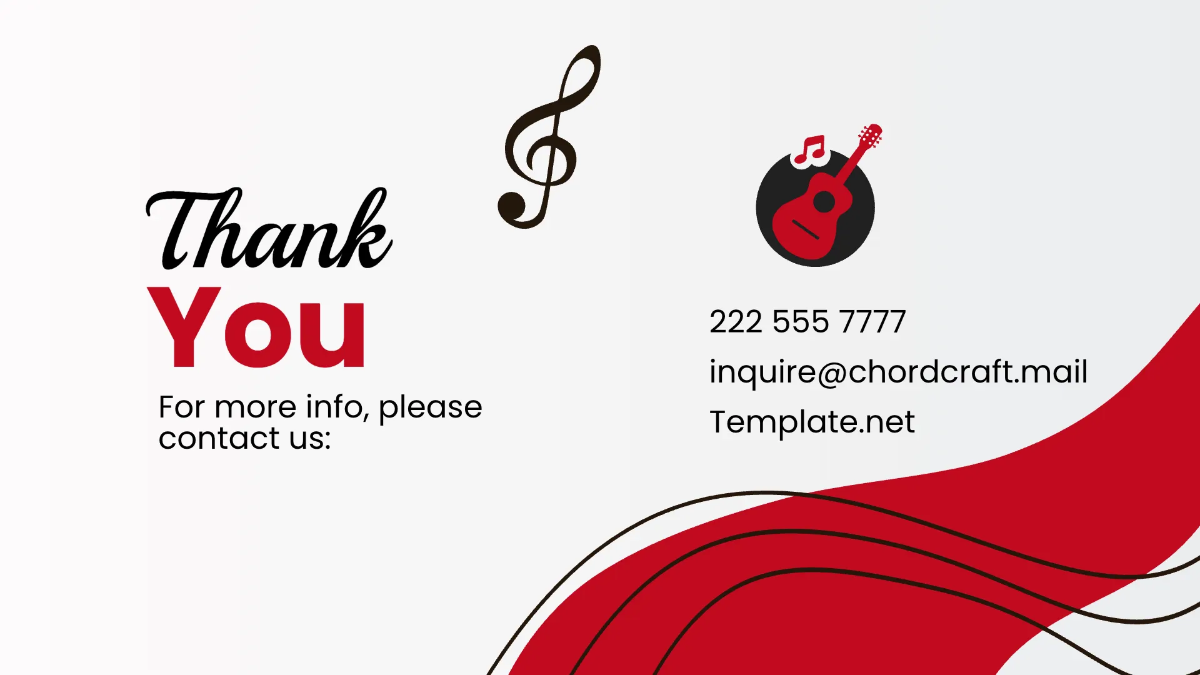 Free Music School Presentation Template to Edit Online