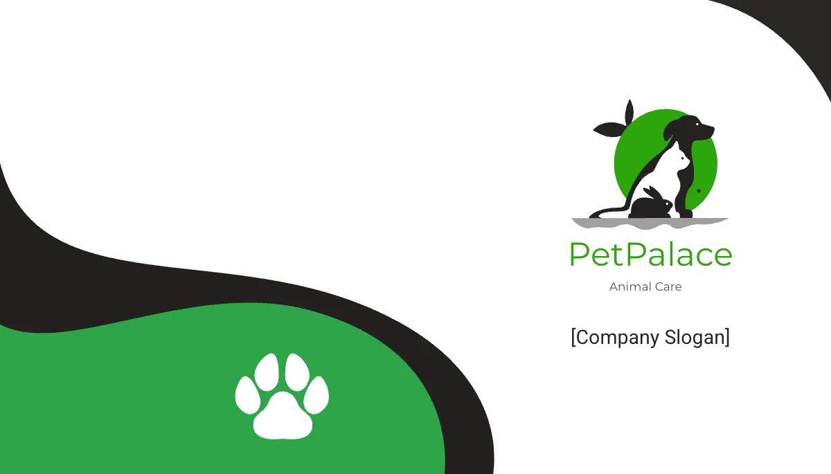Free Animal Care Business Card Template to Edit Online