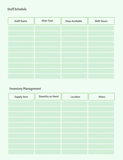 Free Animal Care Planner Template to Edit Online