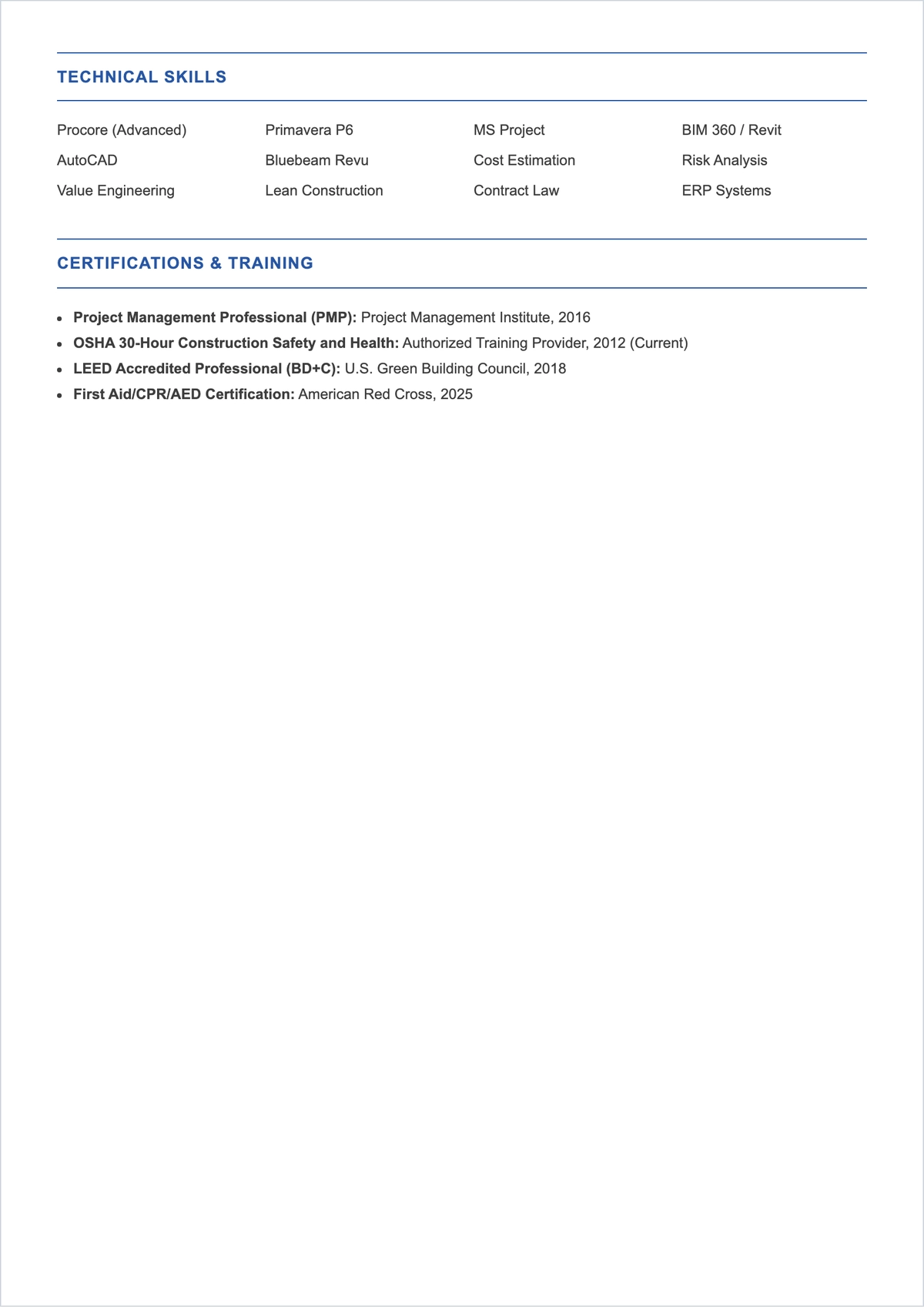 Free Resume ATS Outline Template, AI Resume Builder