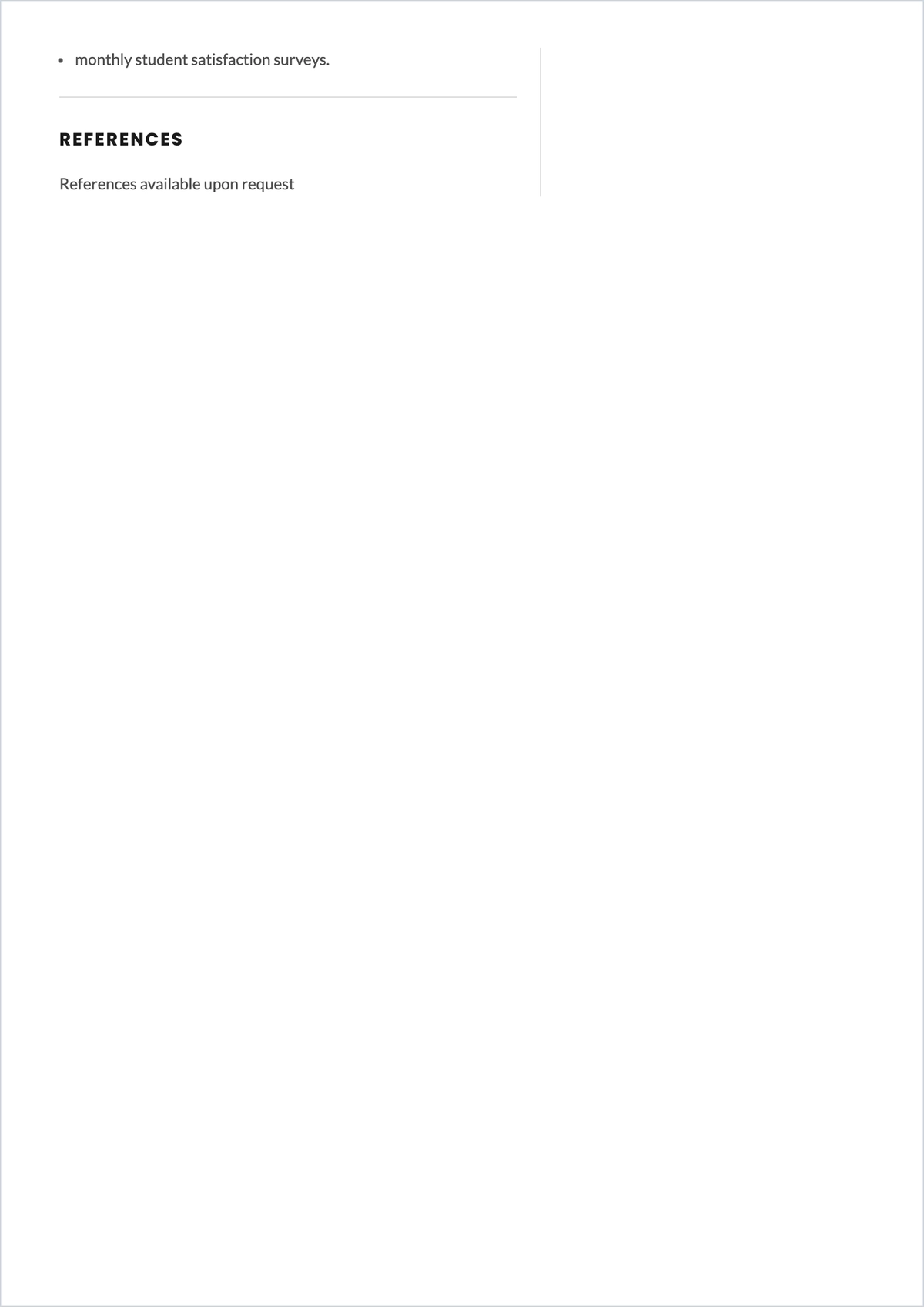 Free Blank ATS Resume with No Experience Template, AI Resume Builder