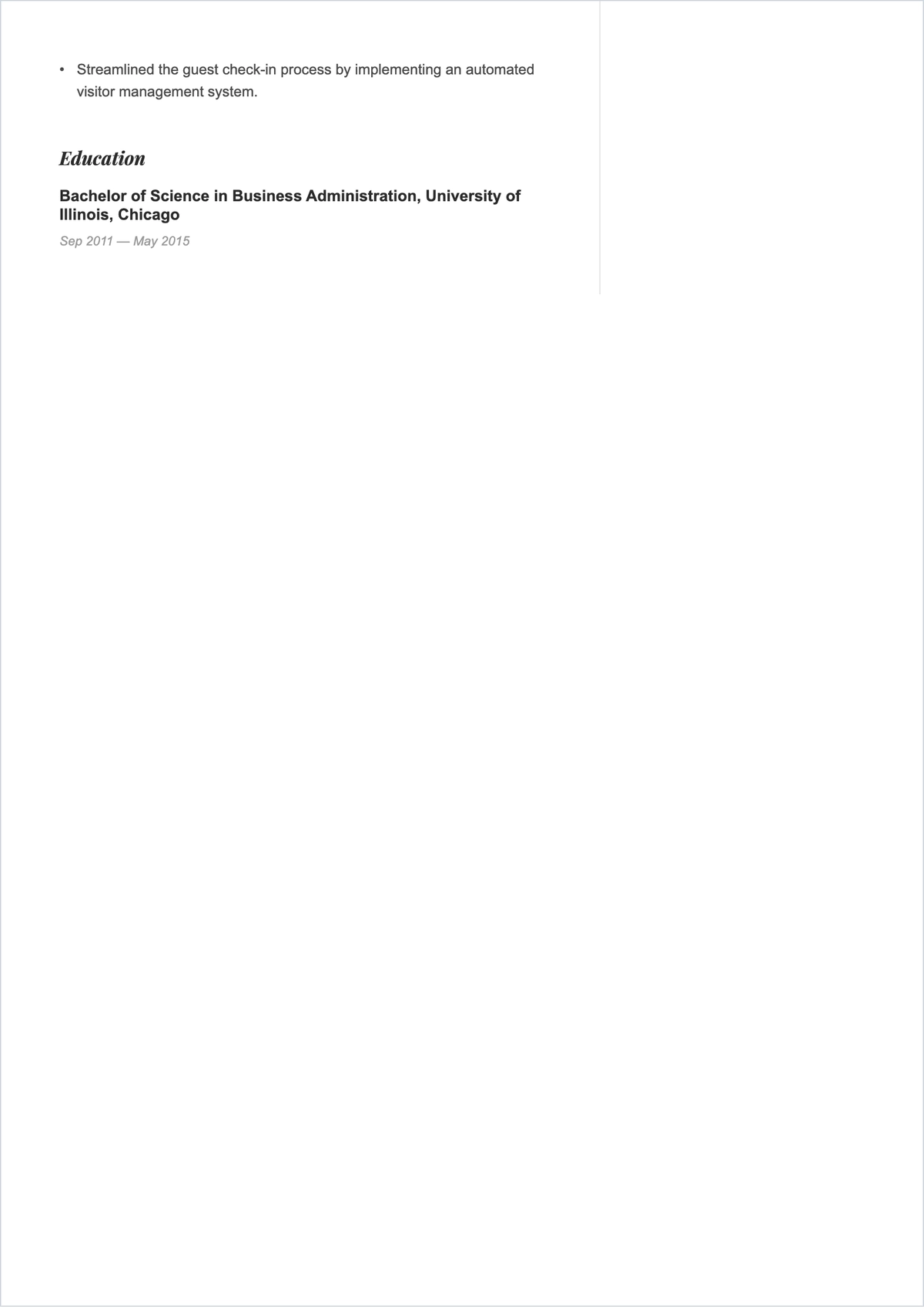 Free Printable Blank ATS Resume Template, AI Resume Builder