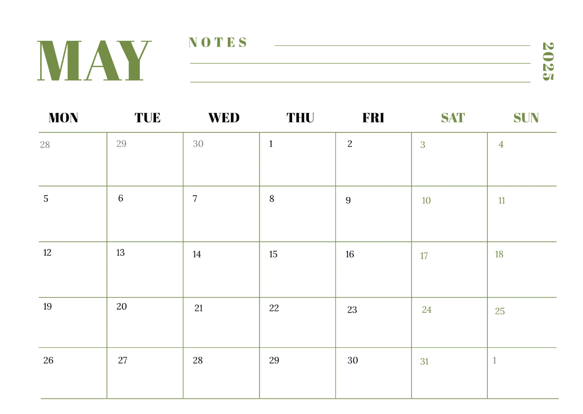 Free 2025 Calendar with Holidays Template to Edit Online Free 2025 Calendar with Holidays Template to Edit Online