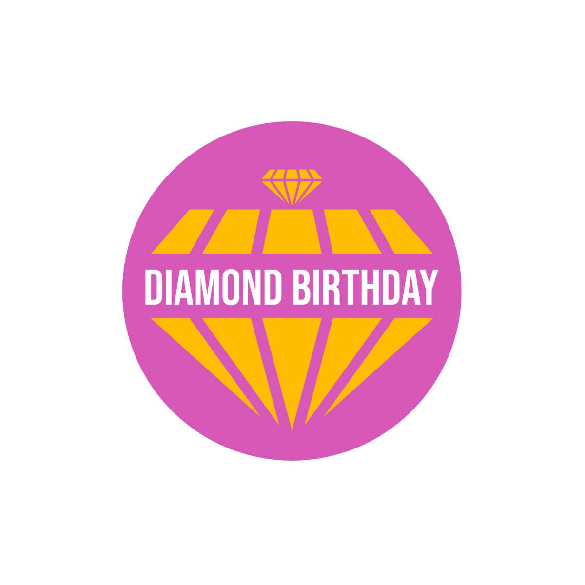 Diamond Birthday Logo