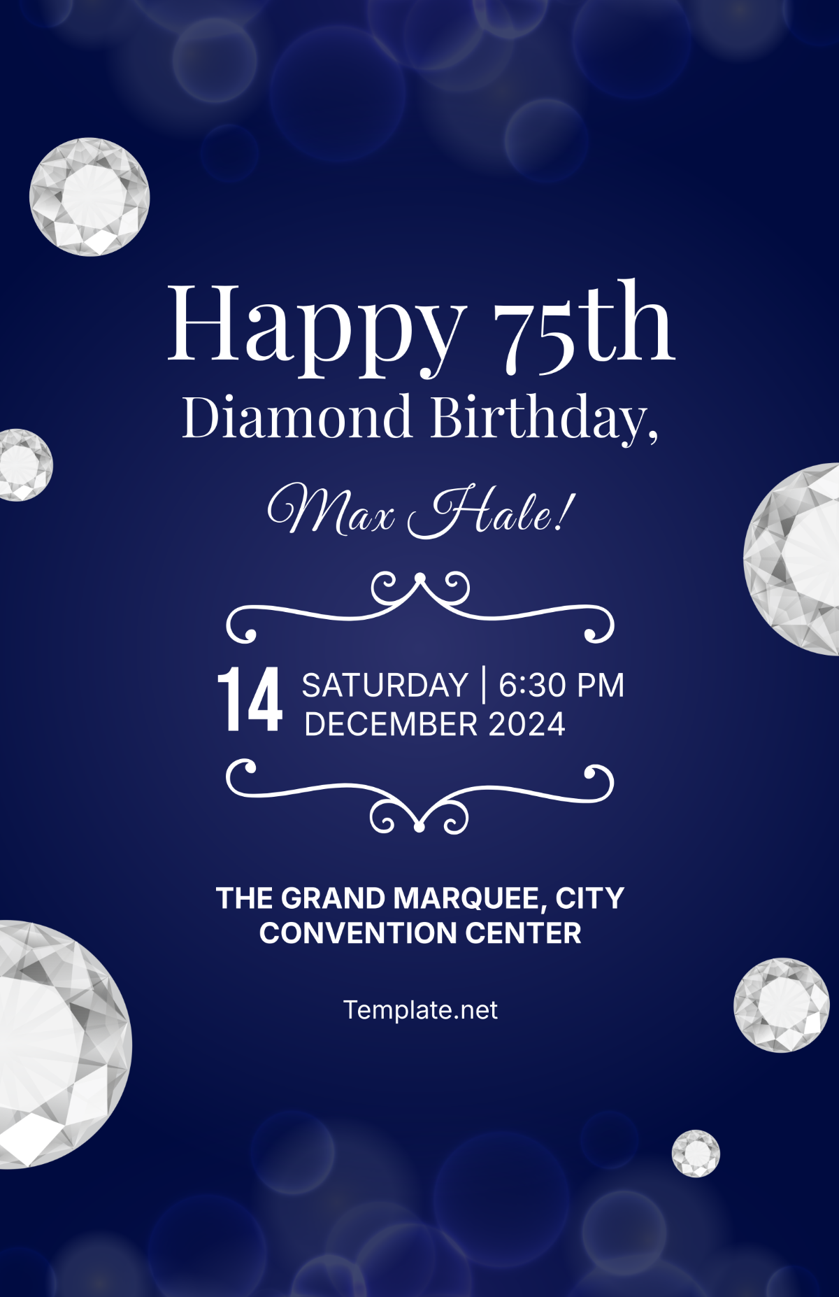 Diamond Birthday Poster