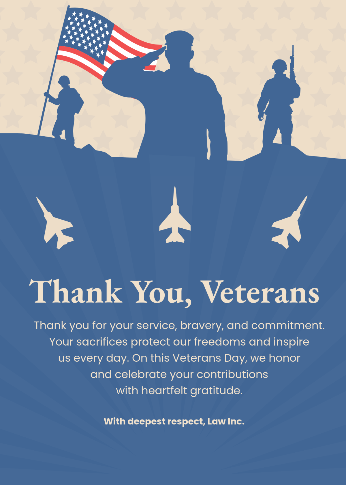 Veterans Day Thank You Message