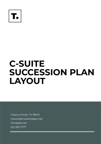 Free C-Suite Succession Plan Layout Template to Edit Online