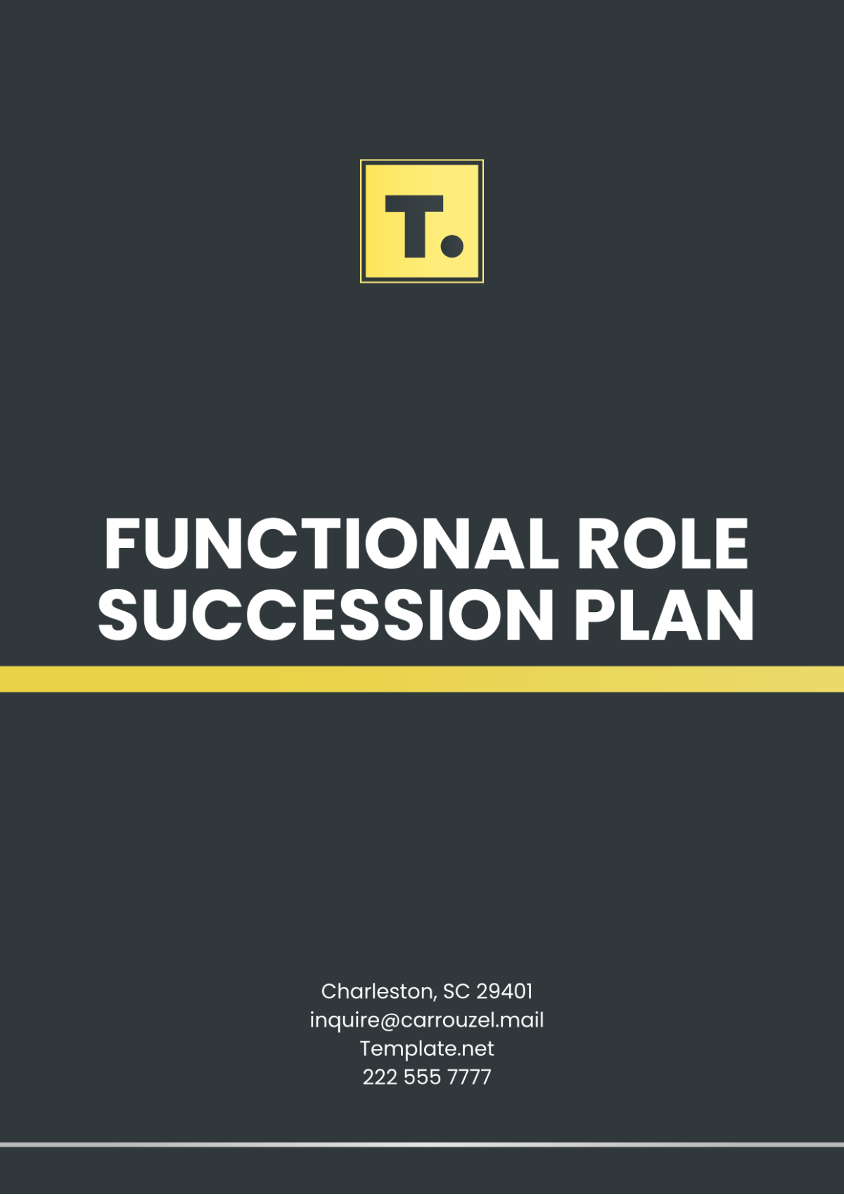 Functional Role Succession Plan Template