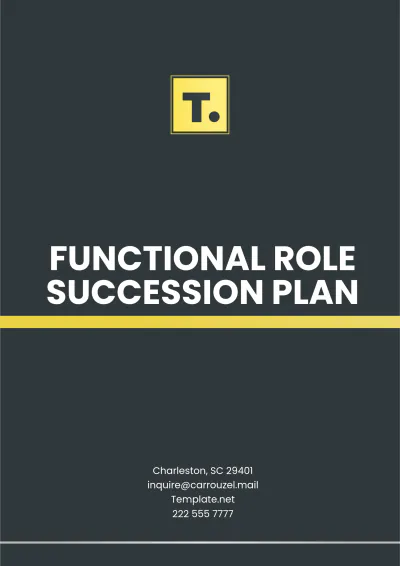Free Functional Role Succession Plan Template to Edit Online