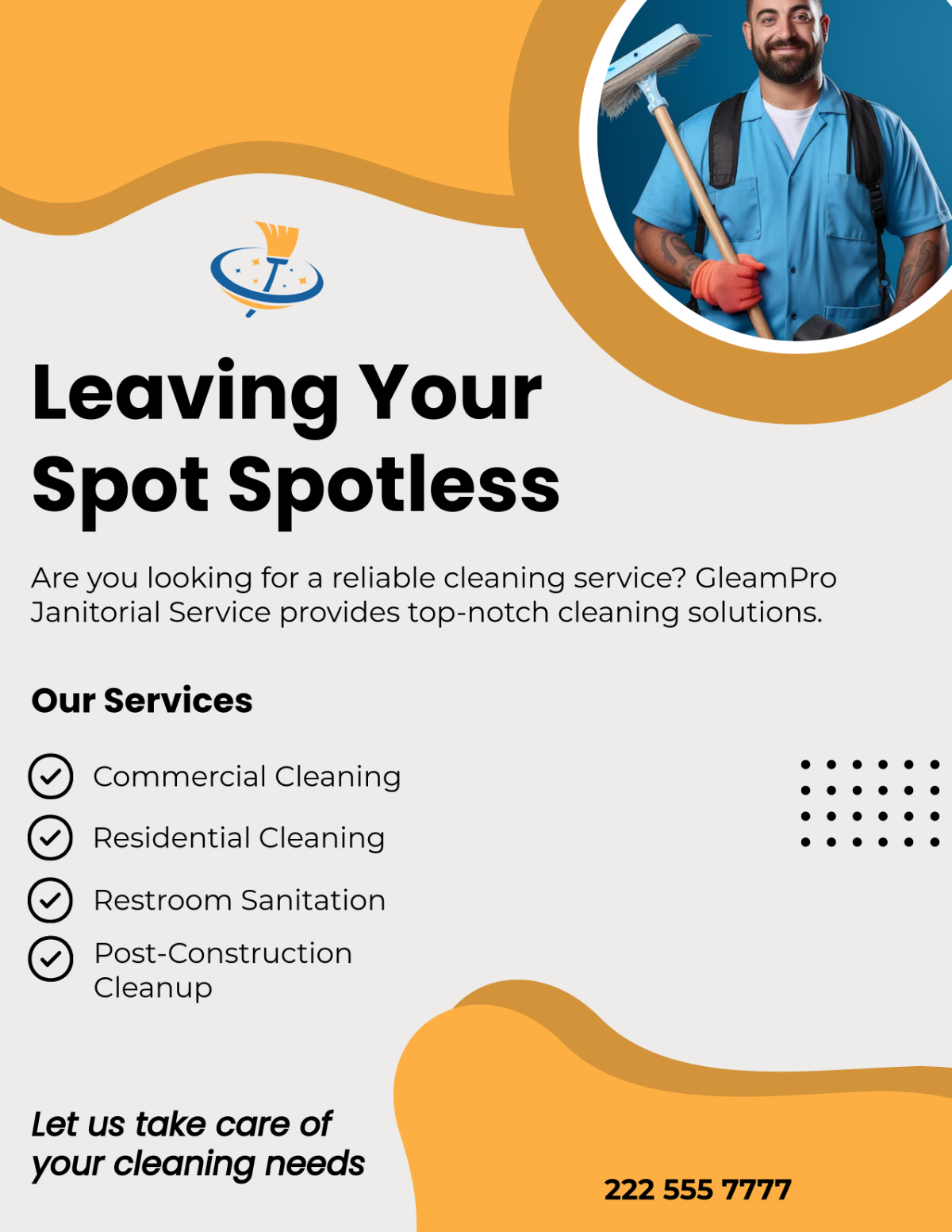 Janitorial Service Flyer Template