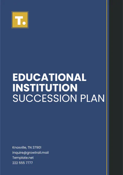 Free Educational Institution Succession Plan Template to Edit Online