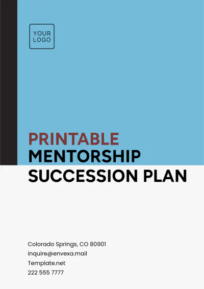 Free Printable Mentorship Succession Plan Template to Edit Online