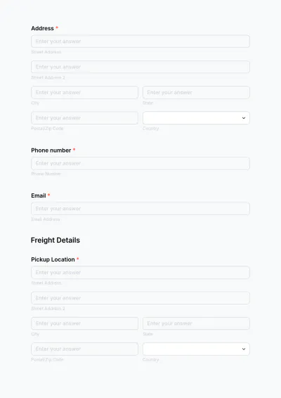 Free Trucking Invoice Form Template to Edit Online
