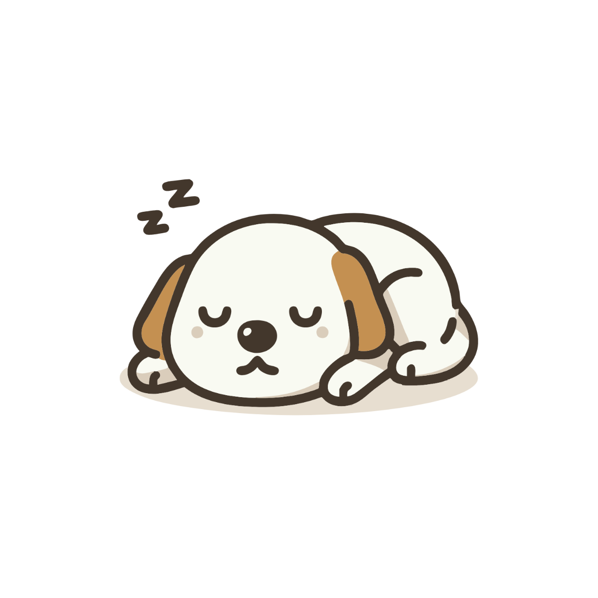 Sleeping Dog Clipart