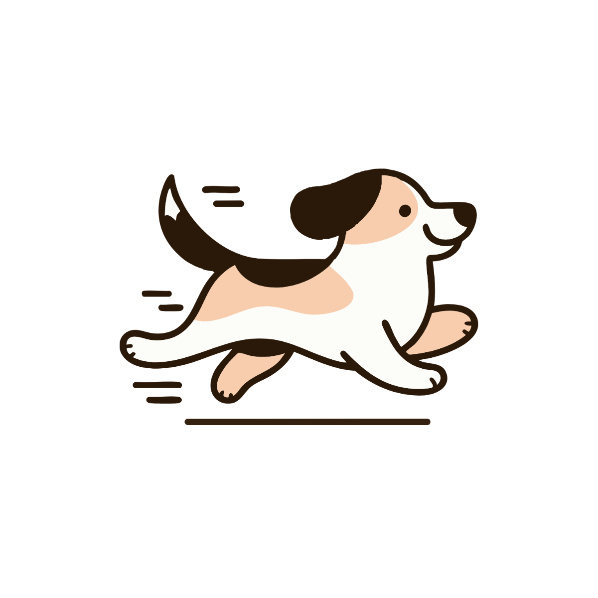 Running Dog Clipart