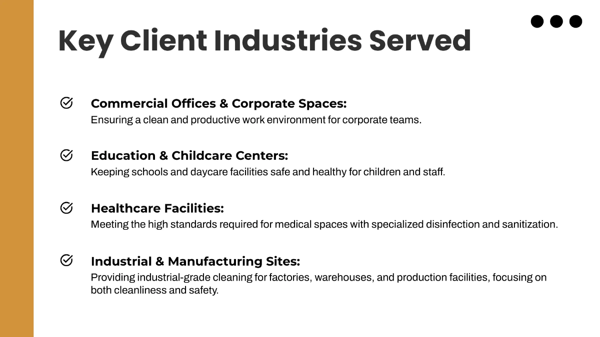 Free Janitorial Service Presentation Template to Edit Online