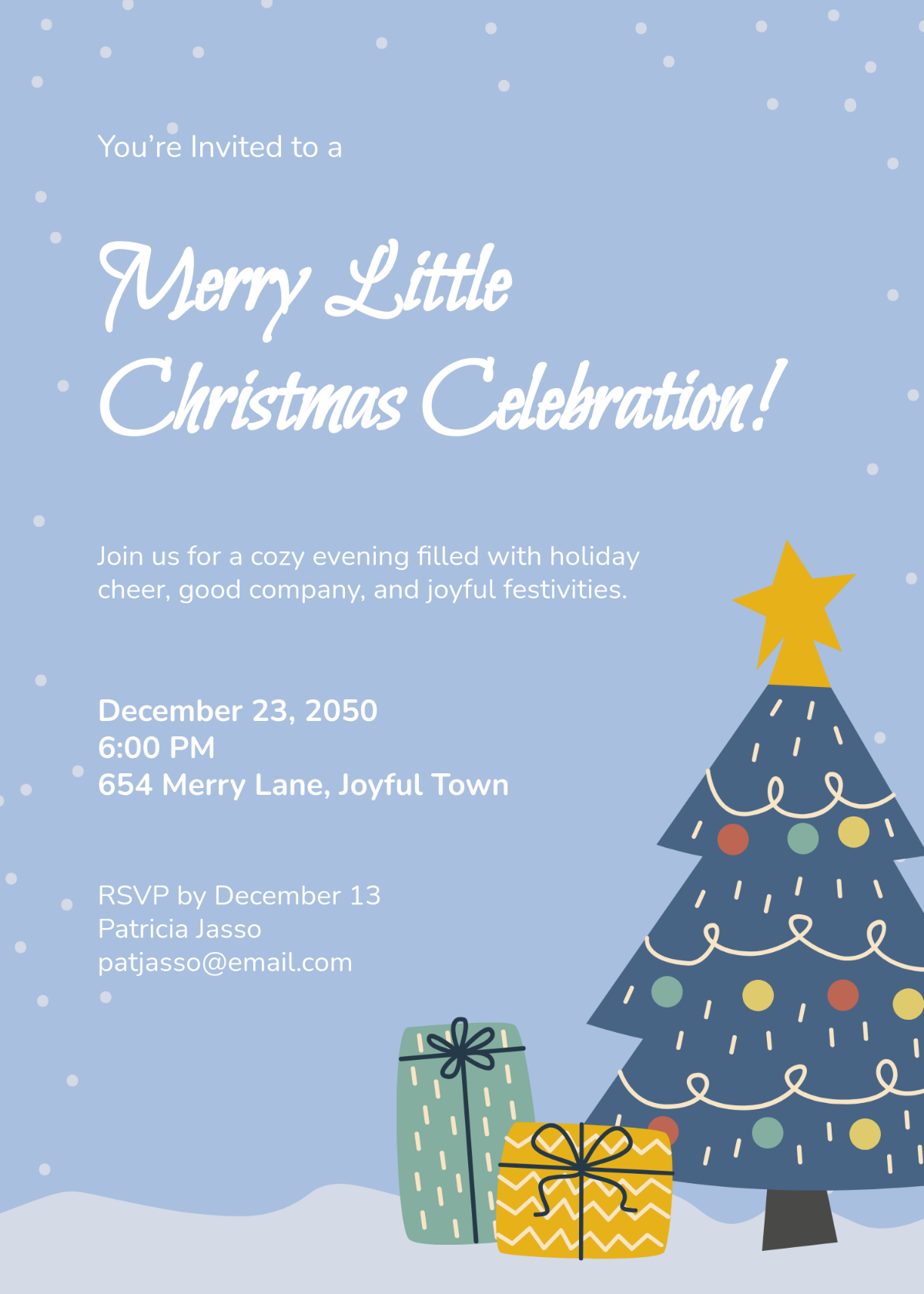 Merry Little Christmas Invitation