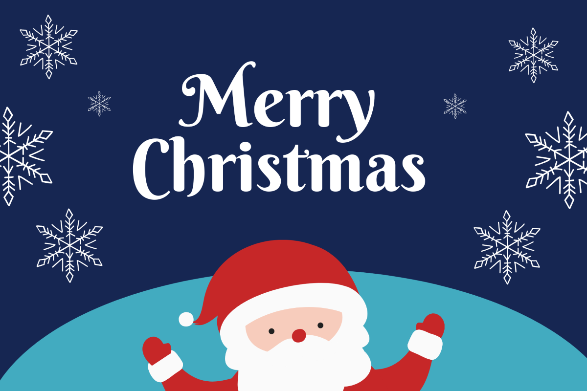 Christmas Postcard for Kids Template