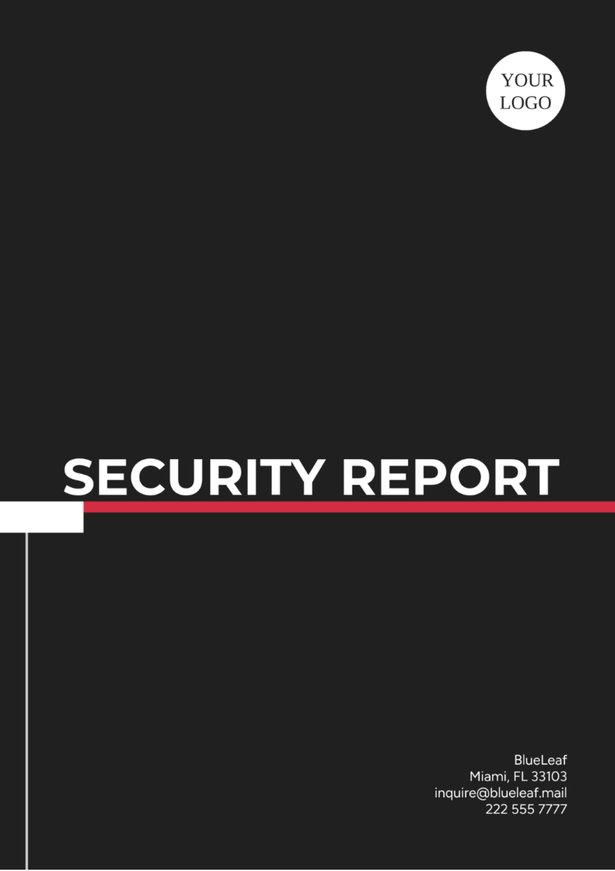 Security Report Template - Edit Online & Download