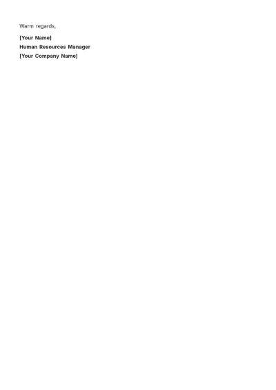 Free Promotion Letter for Job Title Change Template to Edit Online