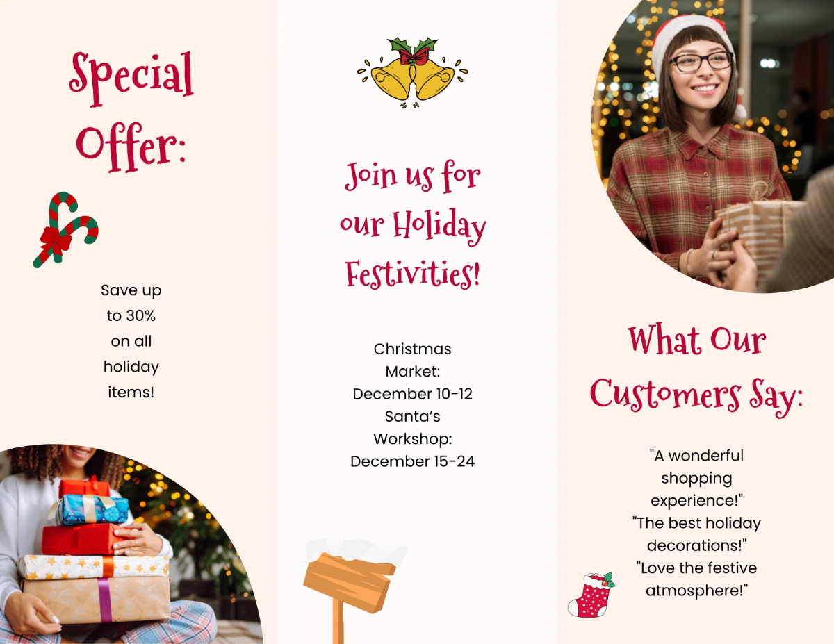 Free Christmas Brochure Template to Edit Online