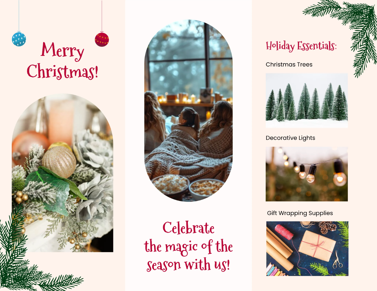 Free Christmas Brochure Templates Editable And Printable Free Christmas Brochure Templates Editable And Printable