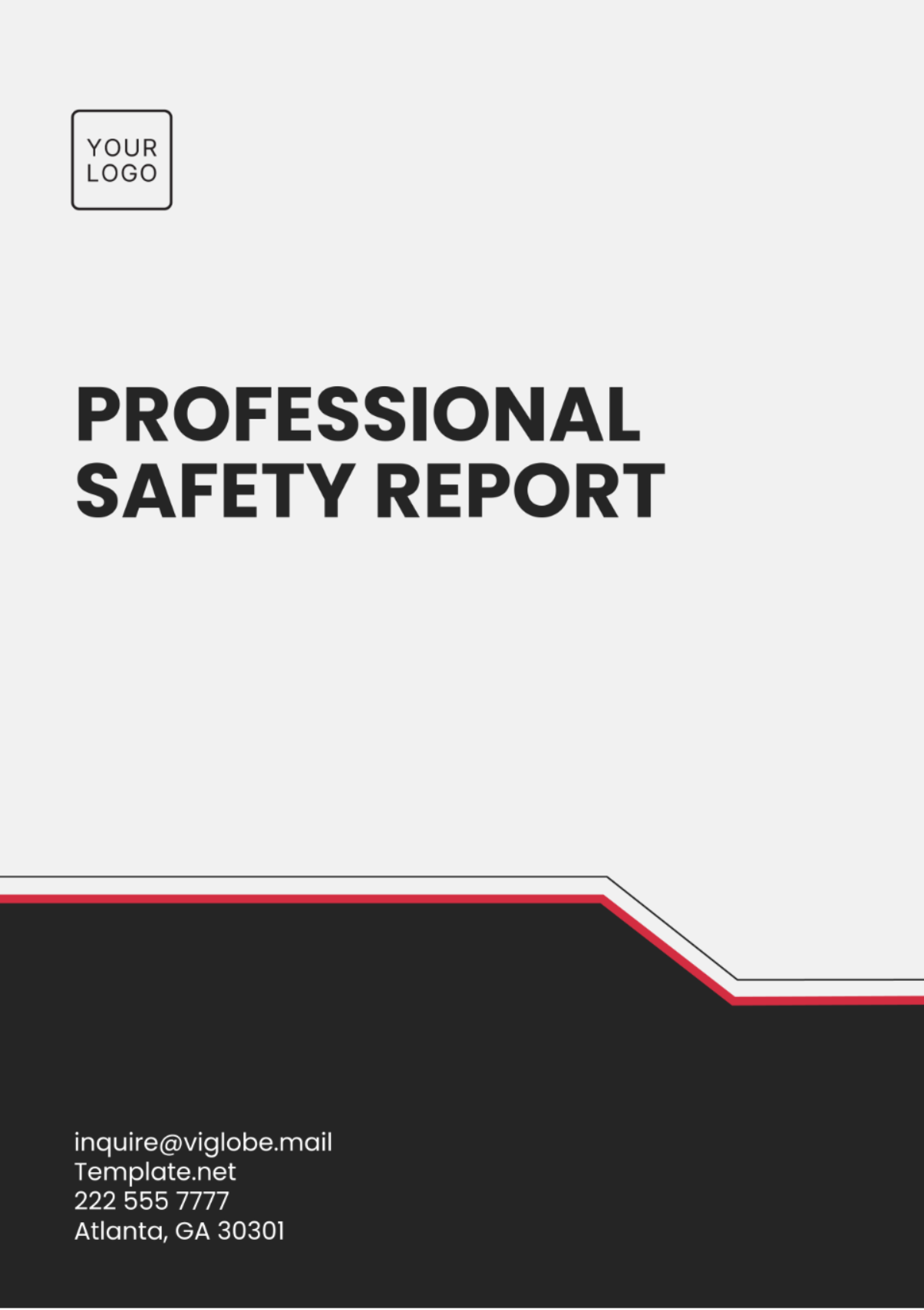 Professional Safety Report Template - Download | Template.net