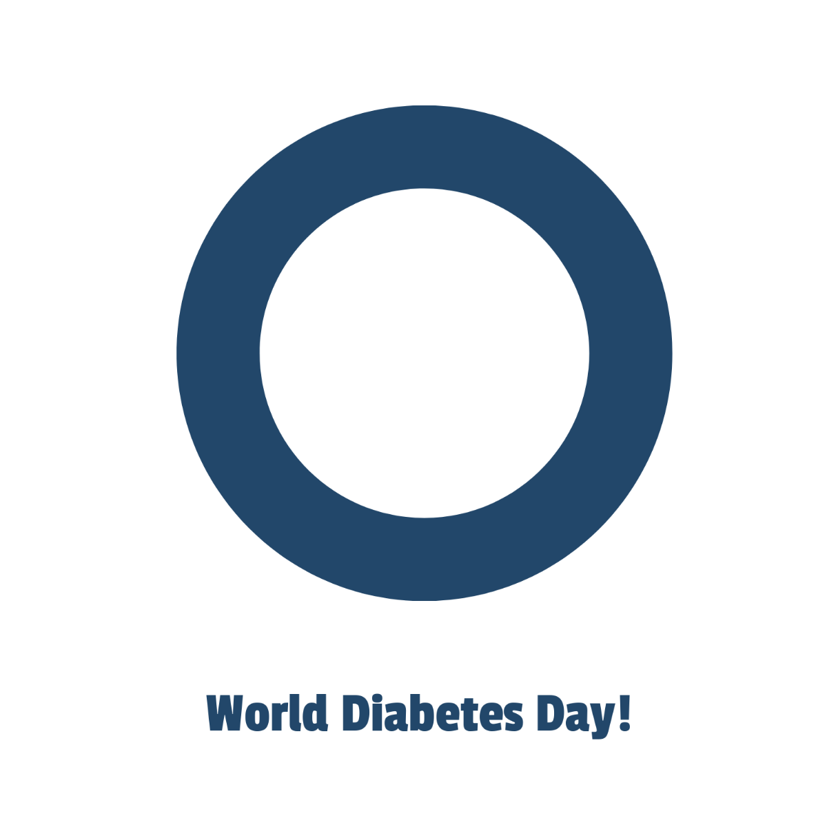 Blue Circle Symbol for Diabetes Template - Edit Online & Download