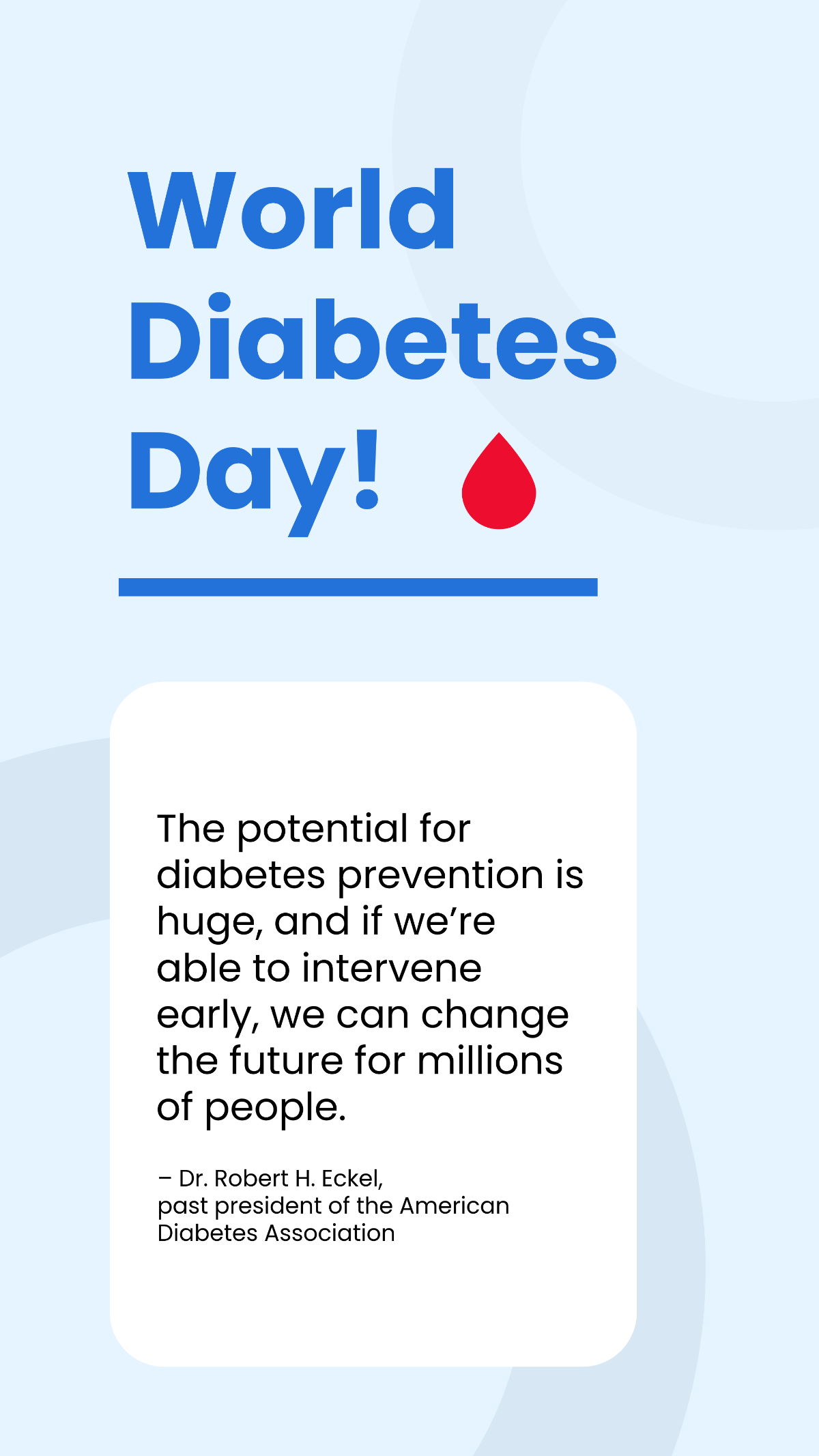 World Diabetes Day Quote