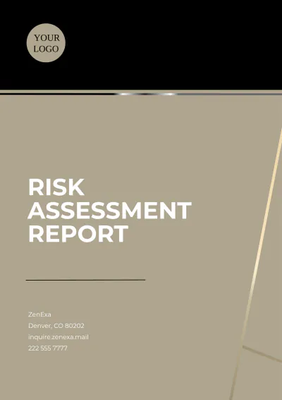 Free Risk Assessment Report Template to Edit Online
