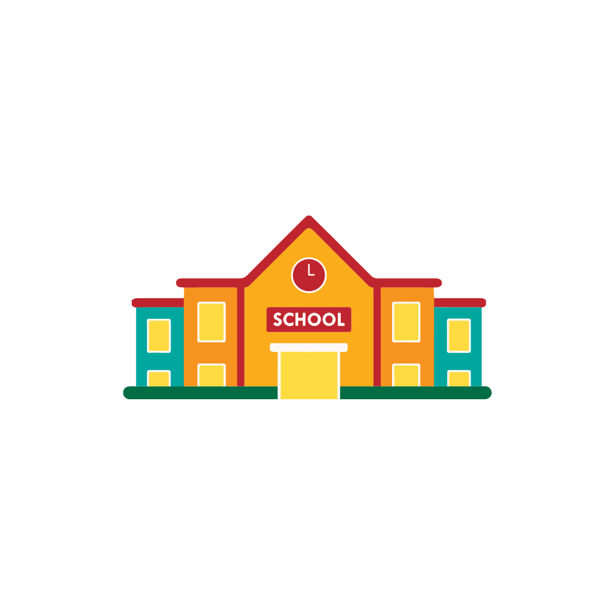 Colorful School Clipart