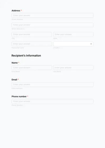 Free Shipping Company Receipt Form Template to Edit Online