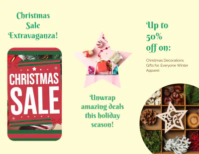 Free Editable Christmas Brochure Template to Edit Online