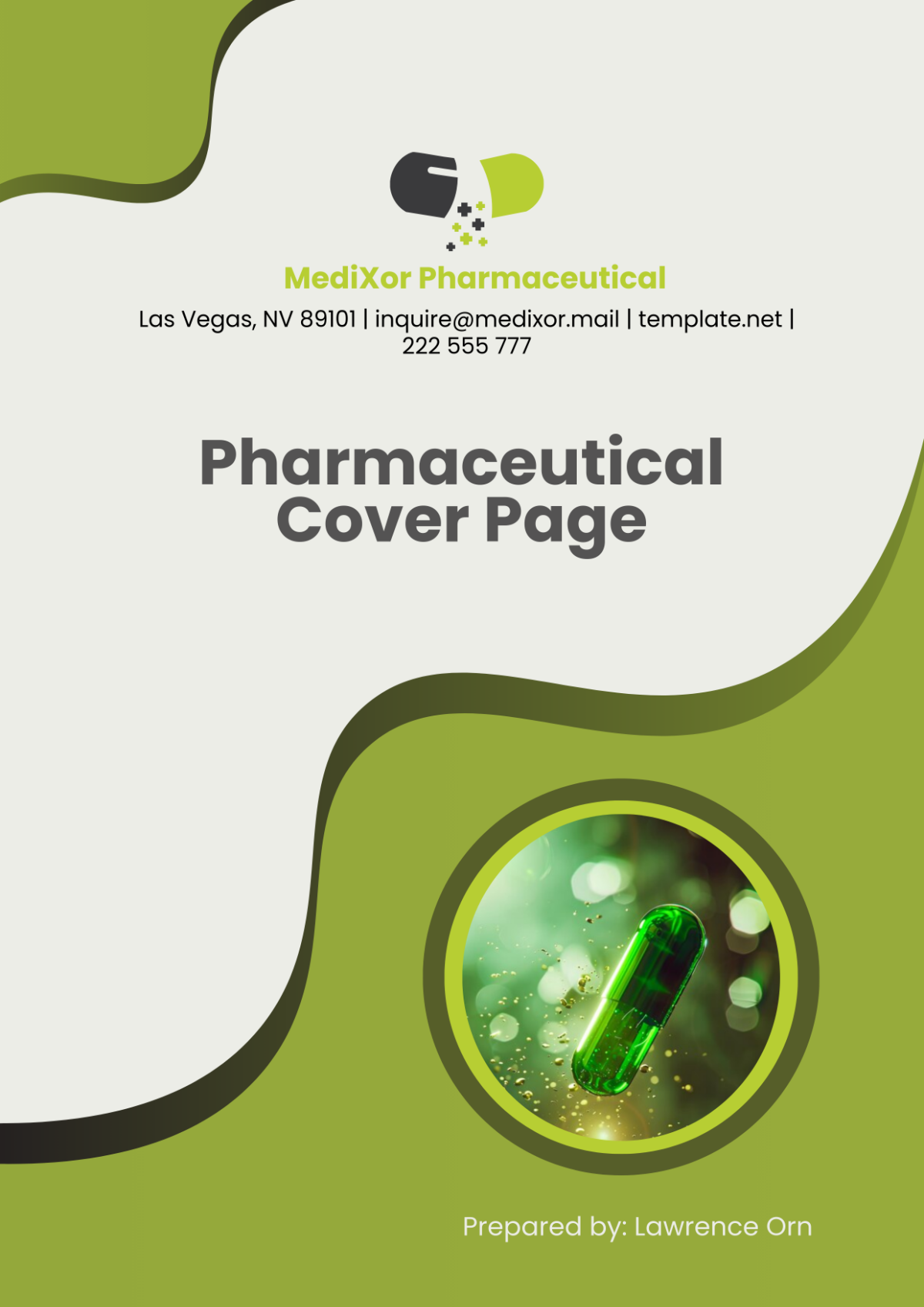 Pharmaceutical Cover Page