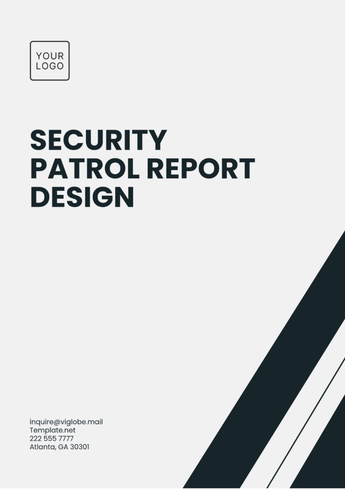 Security Patrol Report Design Template - Edit Online & Download