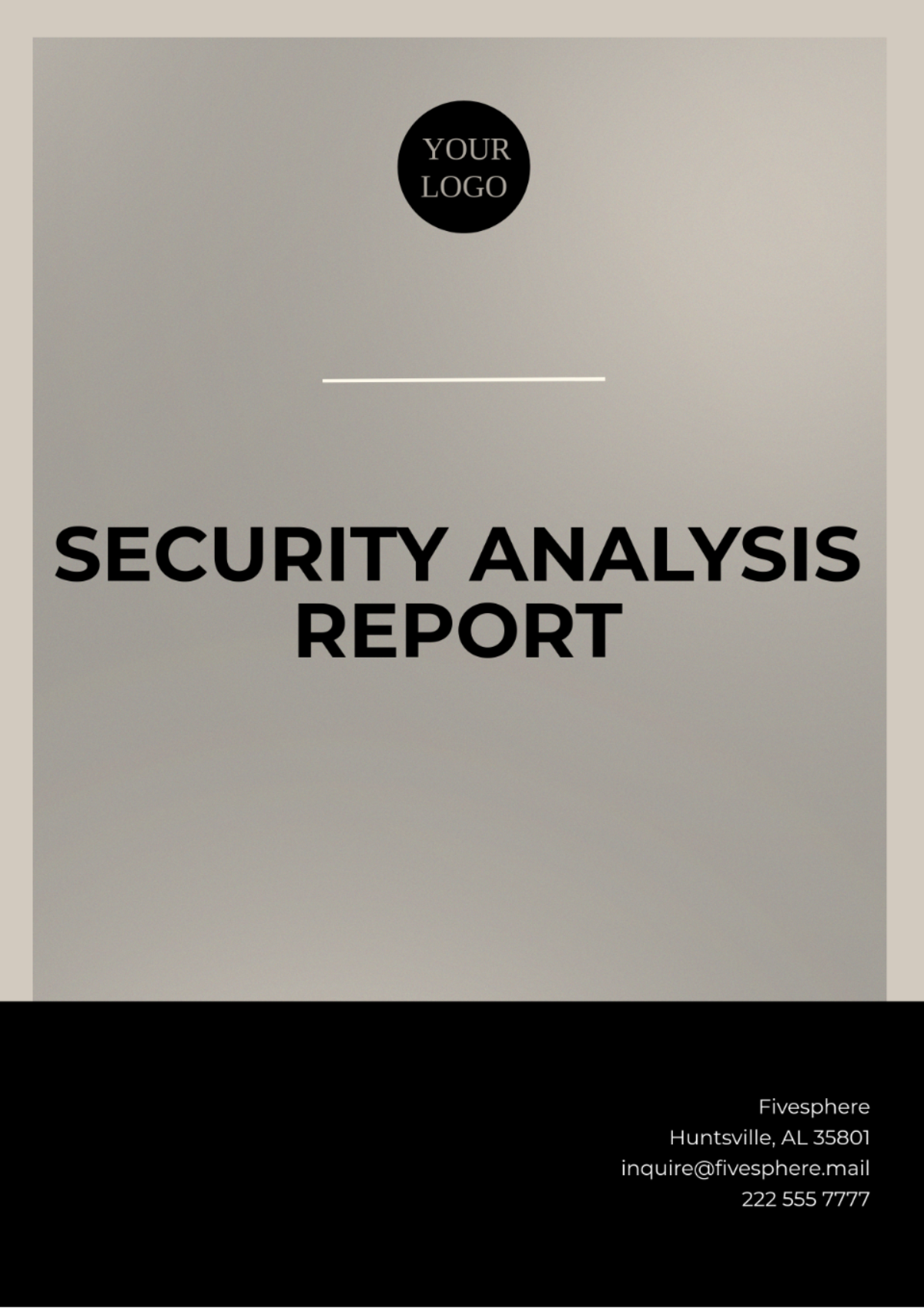 Security Analysis Report Template - Edit Online & Download